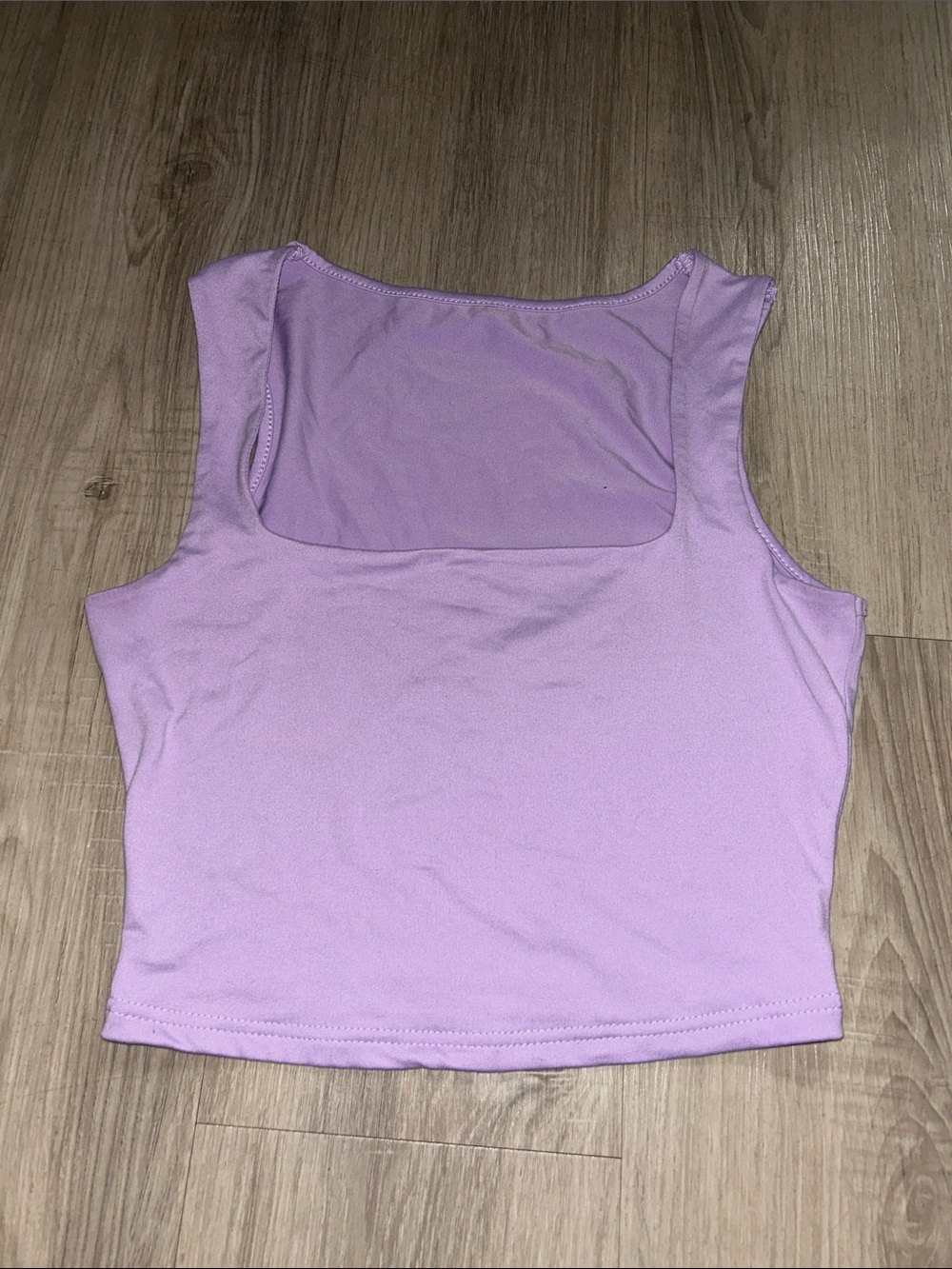 Purple Sleeveless Square-Neck Women’s Top